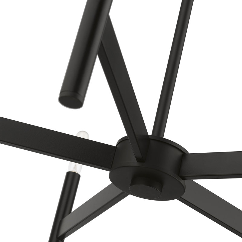 Saisha 5 - Light Dimmable Chandelier, Black