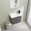 Meuble-lavabo flottant de 22 po avec porte à fermeture douce et petit meuble-lavabo avec comptoir en céramique-2058184473