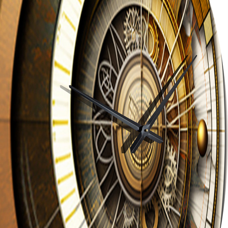 Horloge murale en métal, Très grand