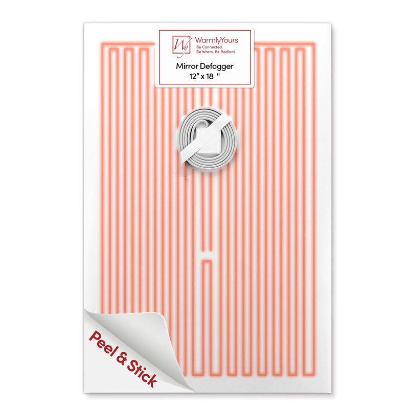Electric Rectangular 12" x 18" Mirror Defogger