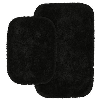 Billy-Dean Nylon 2 Piece Bath Rug Set with Non-Slip Backing