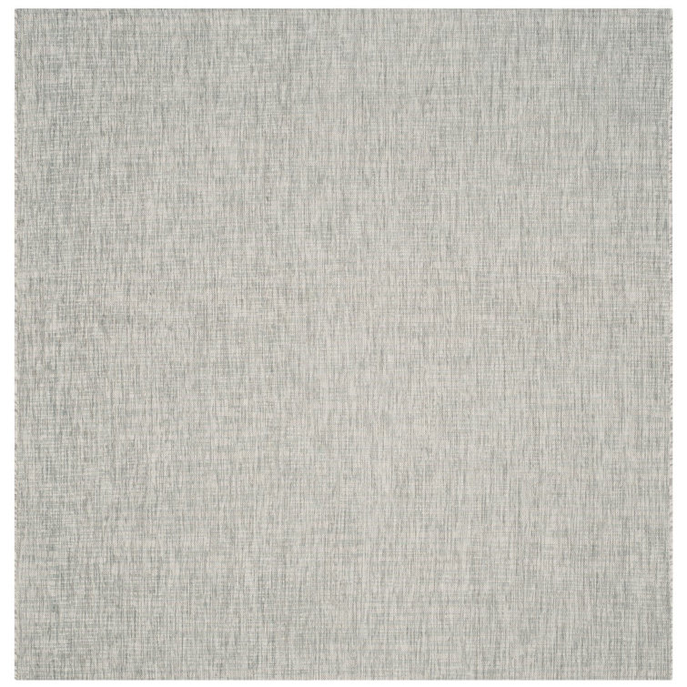 Arneshia Gray/Turquoise Indoor/Outdoor Area Rug