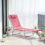 Fauteuil de bronzage confortable, méridienne pliante