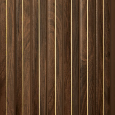 Gilded Peaks L 94,5 po x l 9,5 po x P 0,5 po murs de lattes en bois de polystyrène collé 62 pieds carrés
