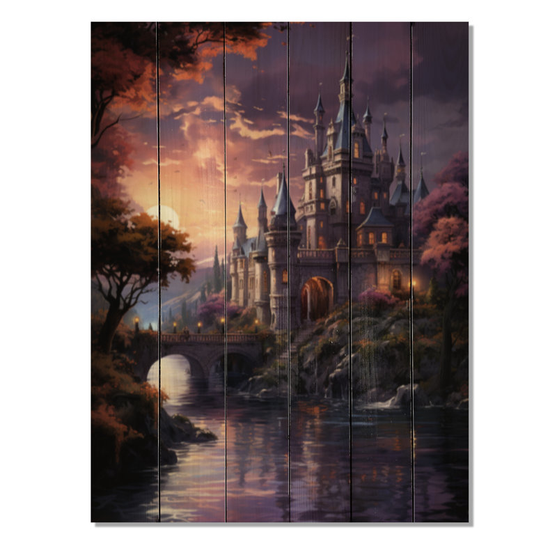 Châteaux Twilight Majesty Deep II sur bois, H 20 po x l 10 po x P 0,78 po