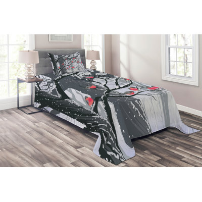 Ice Berg Farmhouse / Country Polyester Coverlet