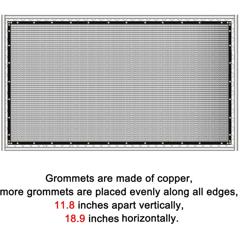 4x50ft Privacy Screen Fence - HDPE, UV-Resistant, Easy Install for Yard/Patio, Dark Gray