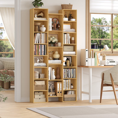 Bibliothèque Beetner H 71,3 "à 8 niveaux, tablettes multimédia (tablettes réglables)