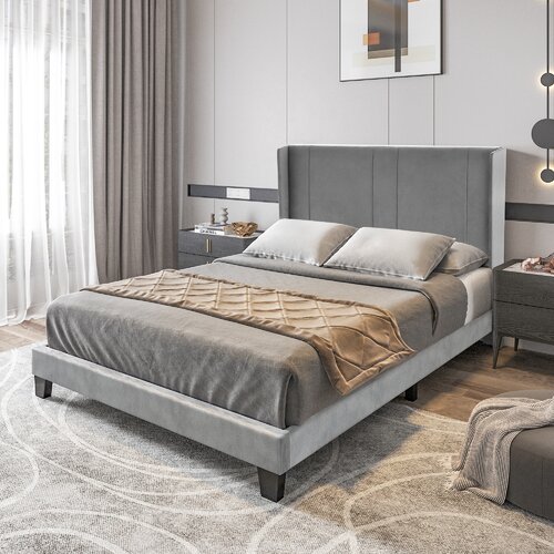 Mercer41 Tufted Upholstered Low Profile Platform Bed & Reviews | Wayfair