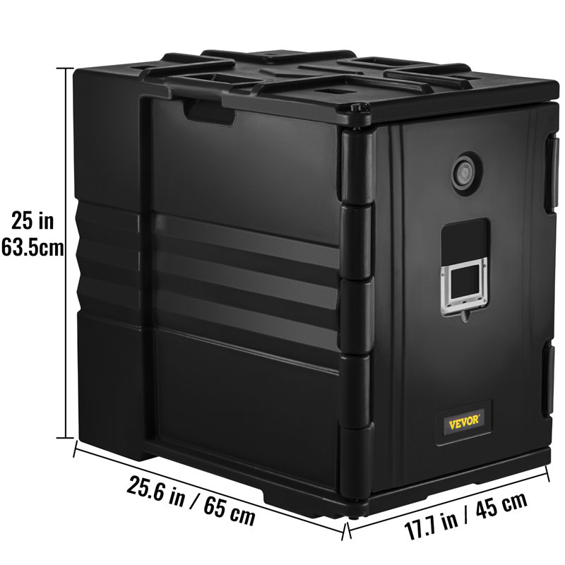 Contenant alimentaire de 82 pte Vevor, Noir