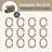 Solid Plastic Shower Curtain Hooks Rings-15866125