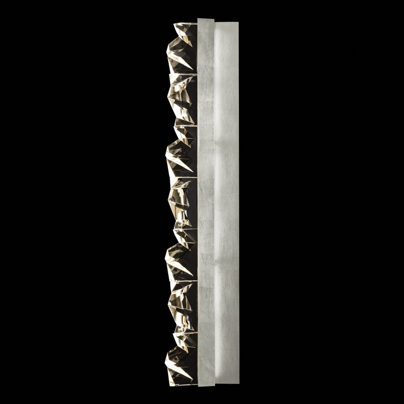 6 - Light LED Flush Mounted Sconce, Silver Leaf