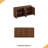 59-Inch Modern Wavy Sideboard, Curved Contour Design Storage Cabinet, 4-Door Cabinet With Storage Function, Suitable For Kitchen/Bedroom/Living Room