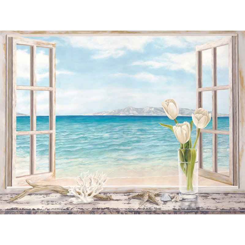 Ocean View by Remy Dellal - Wrapped Canvas Painting, 50cm H x 70cm W x 4cm D