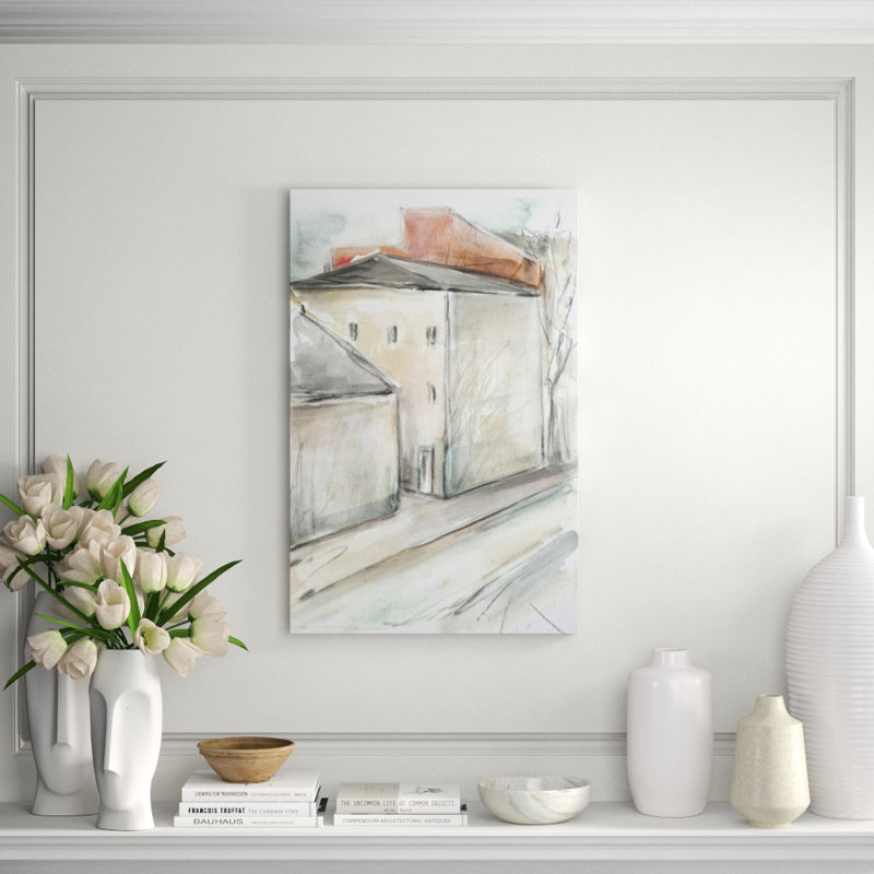 Backstreet View II Print by Elena Carlie, 37" H x 24" W x 1.5" D, Outdoor