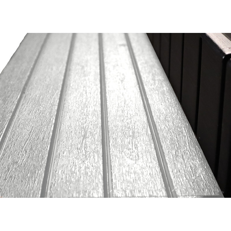 Gray and Black Resin Spa Storage Step with 300lb Capacity