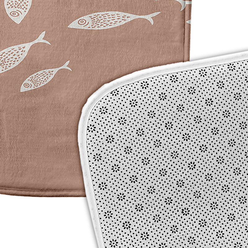 Tapis de bain Beach, L 21 po x L 34 po, Rose