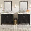 72" Bathroom Vanity With Ceramic Sink, Soft-Close Doors, Double Storage Shelves & Divided Drawer – Modern Bathroom Cabinet With Ample Storage-1920357208