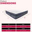 14 po Très grand matelas, plusieurs couches de mousse améliorant la circulation de l'air et un système de ressorts ensachés offrant un soutien ciblé, une housse souple, compressée et enroulée pour faciliter l'installation du matelas de taille, multicouche - nous,