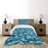 Ambesonne Blue Bedspread Set 2 Pcs Camouflage Oceanic Colors Twin Slate Blue Pale Blue