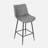 PU Leather Upholstered Counter & Bar Stool with Metal Legs-1552994417