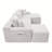 106.3" U-Shaped Cloud Sectional Sofa with Deep Seat