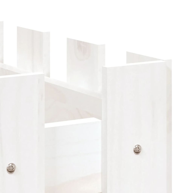 Birjesh Wood Raised Garden Bed, 50cm H x 100cm W x 50cm D, White