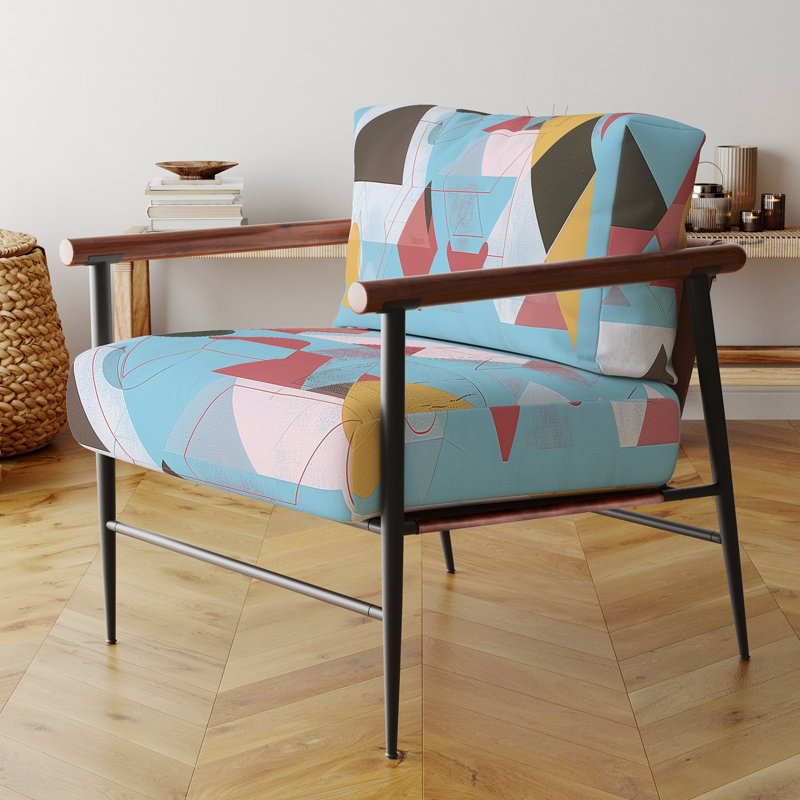Fauteuil d'appoint rembourré Depp, Noir