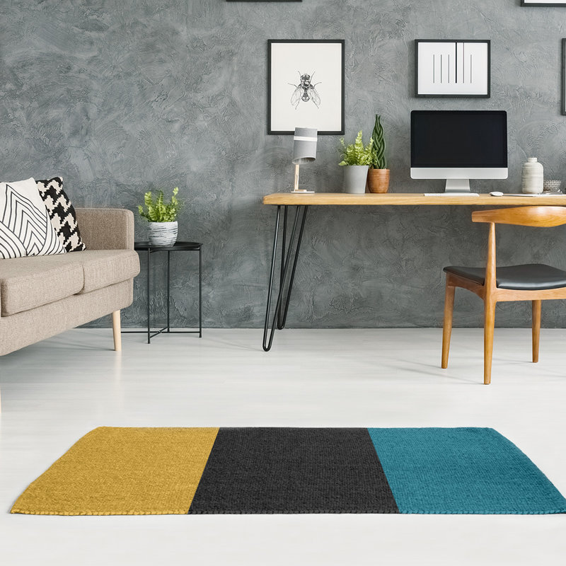 Tapis en poly-rayures jacksonville retour foote, Rectangle 5 pi x 7 pi