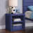 Blue Finish Nightstand  W/Usb-626111756