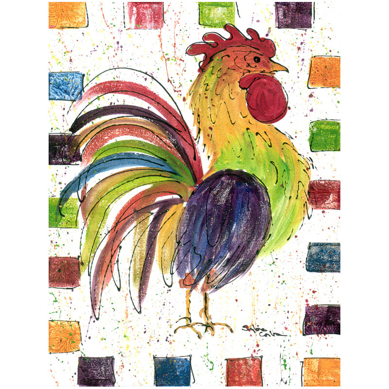 Drapeau de jardin Fig Rooster