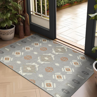 Oriental Machine Tufted Shag Area Rug