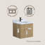 Ensemble de meuble-lavabo mural 24 po Maxbano-2133492654