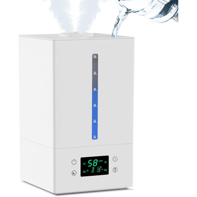 CG INTERNATIONAL TRADING 1.58 Gallons Cool Mist Evaporative with Adjustable Humidistat for 2000 Cubic Feet