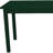 48" Dark Green Solid Wood Dining Table-738727694