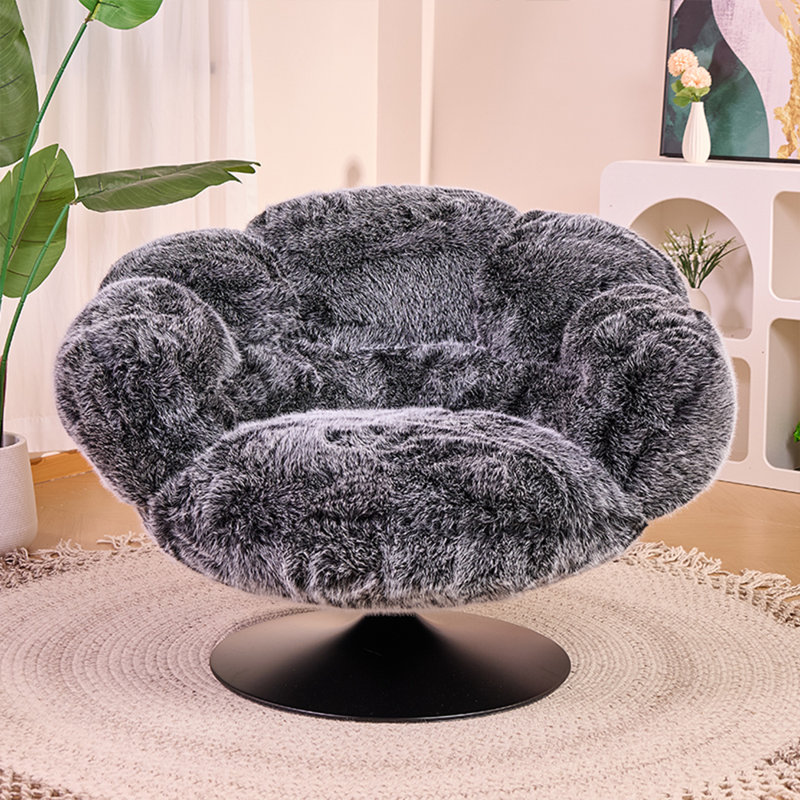 Lounge chair with 360° rotation, Gray