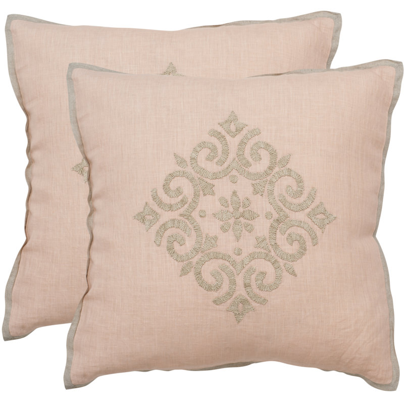 Isola Linen Throw Pillow, 20" H x 20" W