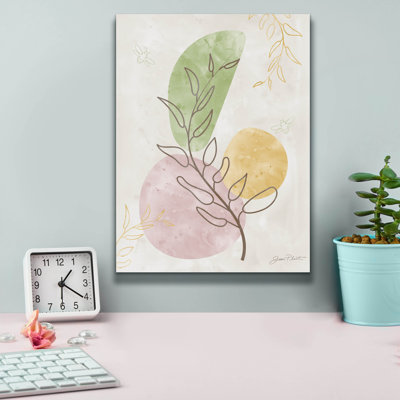  «Organic Abstract 1» par Jean Plout, art mural sur toile, 12 po x 16 po
