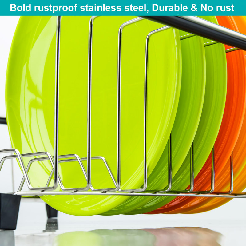 Shivendra Adjustable Stainless Steel Dish Rack