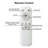 29 Lnch Small Ceiling Fan Flush Mount 5 Reversible ABS Blades With LED Dimmable Light