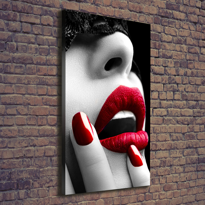 Lace Mask - Wrapped Canvas Print