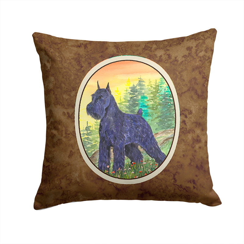 Coussin décoratif intérieur/extérieur moderne schnauzer