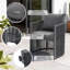 Ensemble de 2 fauteuils d'extérieur en aluminium-1458944969