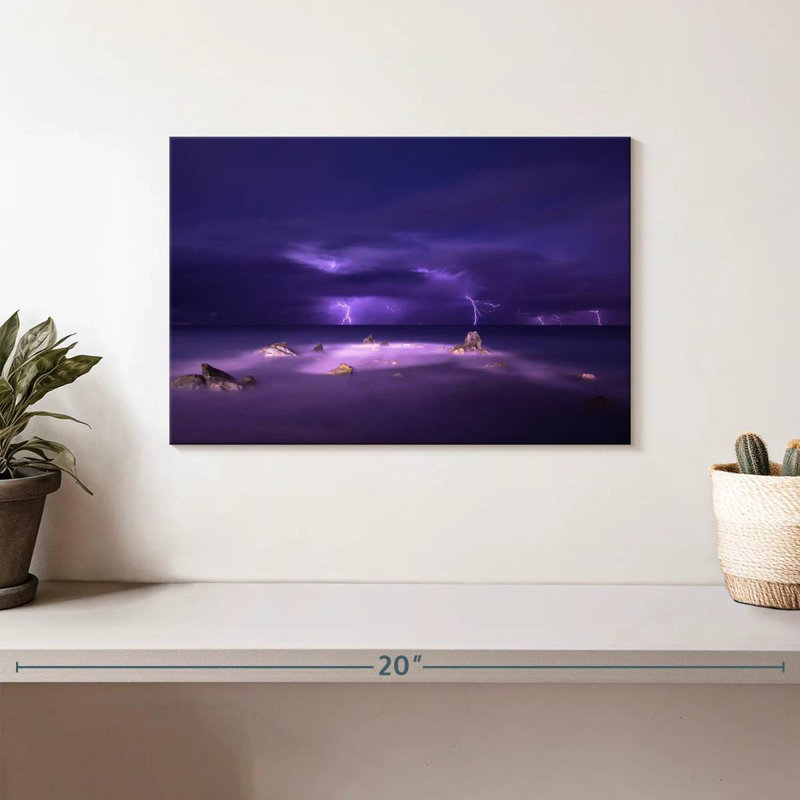 Éclairage de plage mauve Alvord, H 8 po x l 12 po
