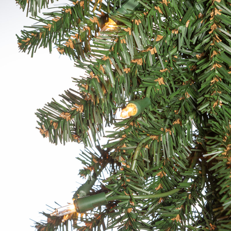 Pre-Lit Alpine Trees With UL LED Lights (Set Of 3)
