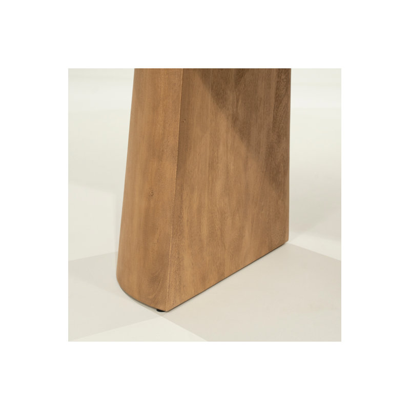 Lune Oval Solid Wood Dining Table, Natural, 30"H x 94"L x 41"W