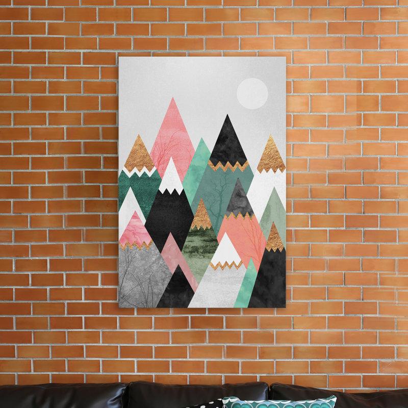 « pretty montagnes »-impression sur image, Toile, H 12 po x l 8 po x P 0,75 po