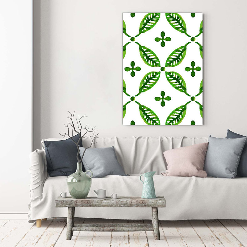 Green Leaves - Wrapped Canvas Print