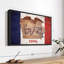 «State Map Over Iowa Flag Wall Art»-581801504