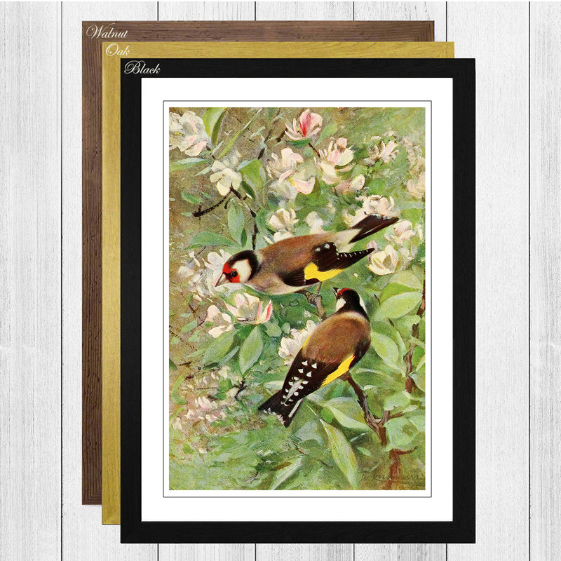 Wilhelm Kuhnert - Single Picture Frame Painting, Black